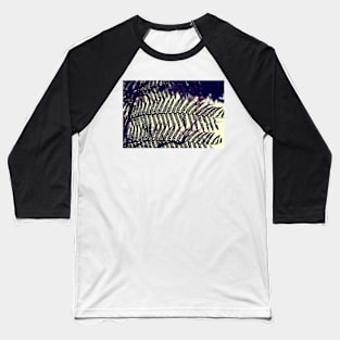 Fern Leaves in Silhouette Baseball T-Shirt